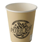 PAPSTAR kartonnen drinkbeker ´pure´, 0,2 l, creme