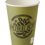 PAPSTAR kartonnen drinkbeker ´pure´, 0,3 l, groen