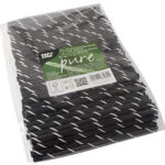 PAPSTAR papieren drinkrietje 'pure', 150 mm, zwart / wit