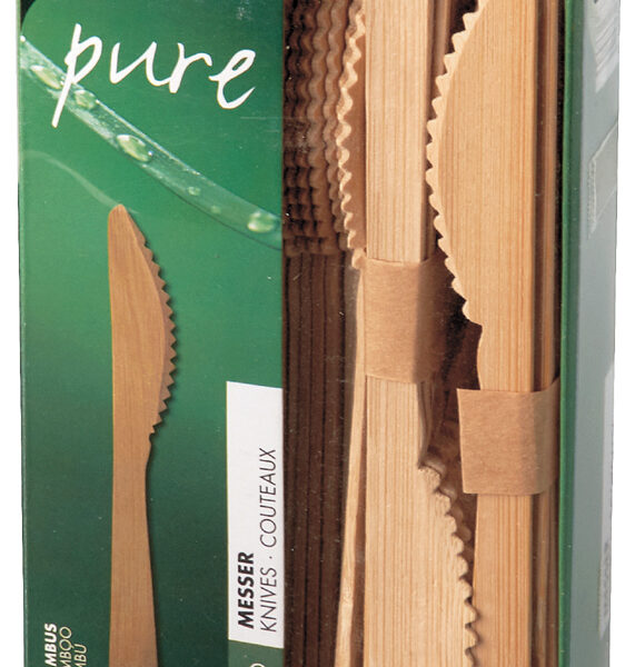 PAPSTAR bamboe-mes 'pure', lengte: 170 mm, 50 stuks