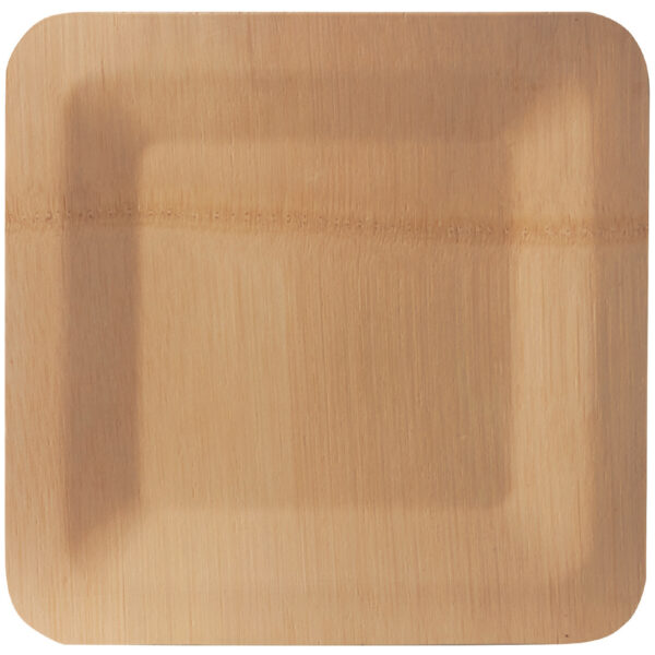 PAPSTAR bamboe-bord 'pure', rechthoekig, 230 x 230 mm, 10 stuks