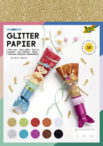folia glitterpapier, 170 g/m2, 240 x 340 mm, kleuren assorti