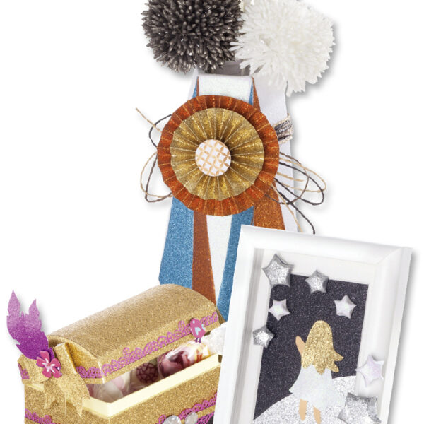 folia glitterpapier, 170 g/m2, 240 x 340 mm, kleuren assorti