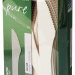 PAPSTAR papieren messen 'pure', lengte: 158 mm, wit