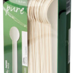 PAPSTAR papieren lepels 'pure', lengte: 155 mm, wit