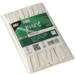 PAPSTAR papieren roerstaafjes 'pure', lengte: 140 mm, wit