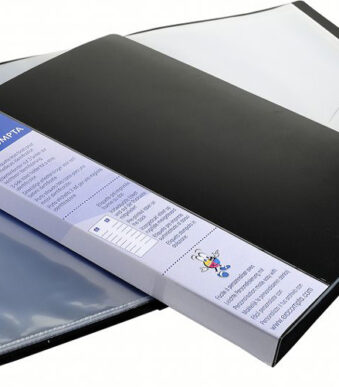 EXACOMPTA zichtmap, DIN A4, PP, 10 zichttassen, zwart