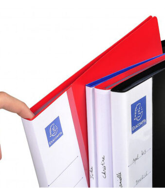 EXACOMPTA zichtmap, DIN A4, PP, 10 zichttassen, zwart