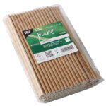PAPSTAR papieren rietje 'pure', 200 mm, bruin