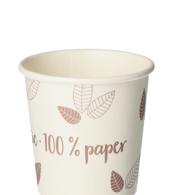 PAPSTAR kartonnen drinkbeker 'pure' ZERO, 0,1 l, beige/lila