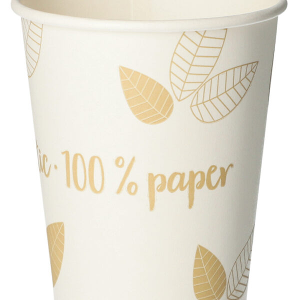 PAPSTAR kartonnen drinkbeker 'pure' ZERO, 0,2 l, beige/creme