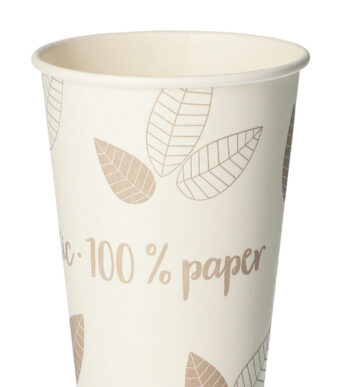 PAPSTAR kartonnen drinkbeker 'pure' ZERO, 0,18 l, beige/taupe