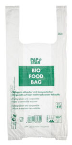 PAPSTAR hemdtasje, van Bio folie, transparant, 470 x 220 mm