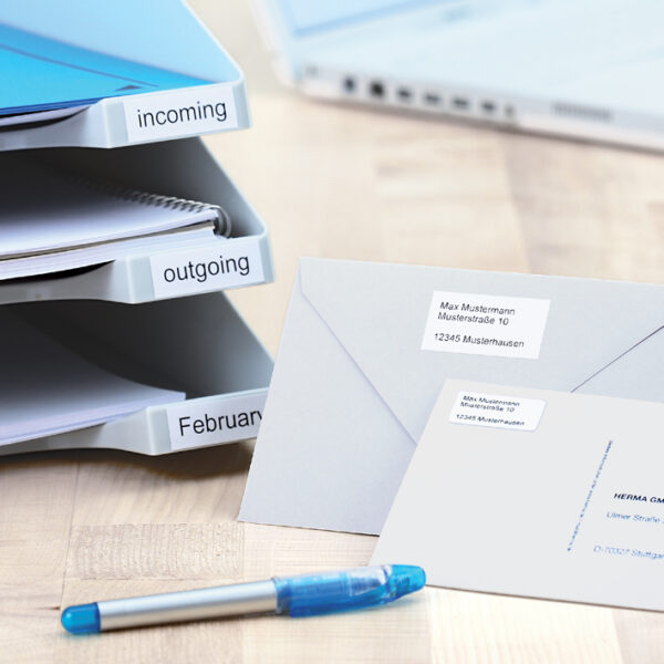 HERMA inkjet etiketten SPECIAL, 25,4 x 8,5 mm, 25 vel A4, permanent, wit