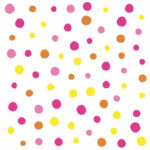 PAPSTAR motiefservetten 'Colorful Dots', 330 x 330 mm, roze, 30 stuks