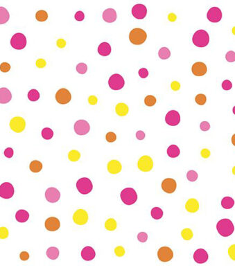 PAPSTAR motiefservetten 'Colorful Dots', 330 x 330 mm, roze, 30 stuks