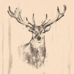 PAPSTAR motiefservetten 'Deer', 330 x 330 mm, naturel, 20 stuks