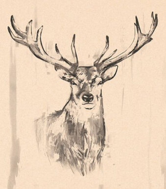 PAPSTAR motiefservetten 'Deer', 330 x 330 mm, naturel, 20 stuks