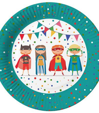 PAPSTAR kartonnen bord 'Superhero', rond, 230 mm