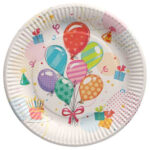 PAPSTAR kartonnen bord 'Feest', rond, 230 mm