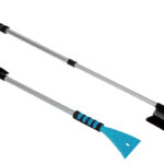 IWH telescopische ijskrabber met sneeuwbezem, 710 - 1.220 mm