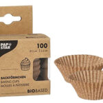 PAPSTAR bakvormpjes, van cacaodoppen, 30 mm, naturel