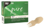 PAPSTAR Fingerfood-spork 'pure', 85 mm, naturel