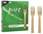 PAPSTAR cake- en snackvork 'pure', lengte: 145 mm, 50 stuks