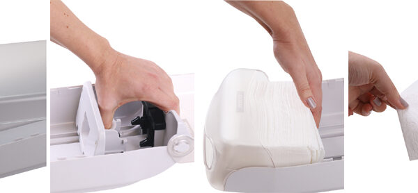 HYGOSTAR servetten-dispenser, grijs