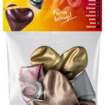 PAPSTAR luchtballonnen 'Glossy Heart', kleuren assorti