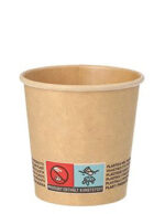 PAPSTAR kartonnen beker 'pure', 0,1 l, bruin