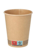 PAPSTAR kartonnen beker 'pure, 0,2 l, bruin