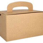 PAPSTAR Lunchbox 'pure', met draaggreep, bruin