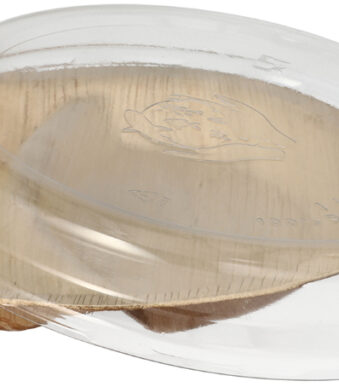 STARPAK palmblad-bord met deksel, 2-vaks, 300 ml