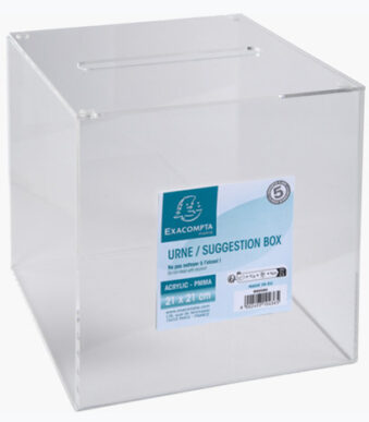 EXACOMPTA actiebox, van acryl, glashelder
