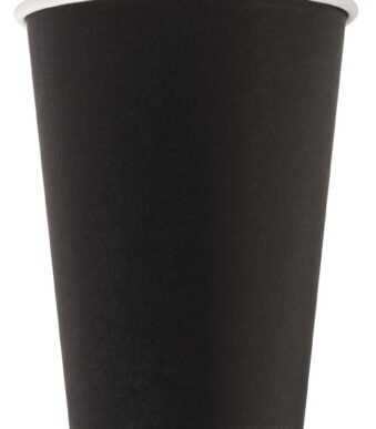 PROnappe kartonnen-drinkbeker, zwart, 0,2 l