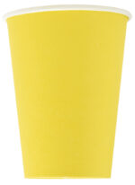 PROnappe kartonnen-drinkbeker, geel, 0,2 l