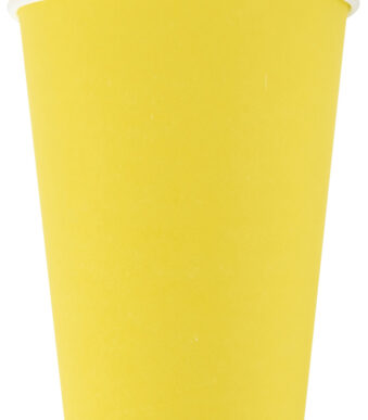 PROnappe kartonnen-drinkbeker, geel, 0,2 l