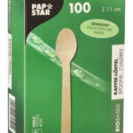 PAPSTAR houten theelepel 'pure', gewaxt, lengte: 110 mm