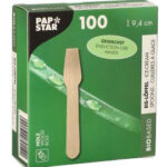 PAPSTAR houten ijslepel 'pure', gewaxt, lengte: 94 mm