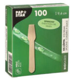 PAPSTAR houten ijslepel 'pure', gewaxt, lengte: 94 mm