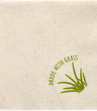PAPSTAR Cocktail-servetten, 240 x 240 mm, 2-laags, naturel, 15% gras