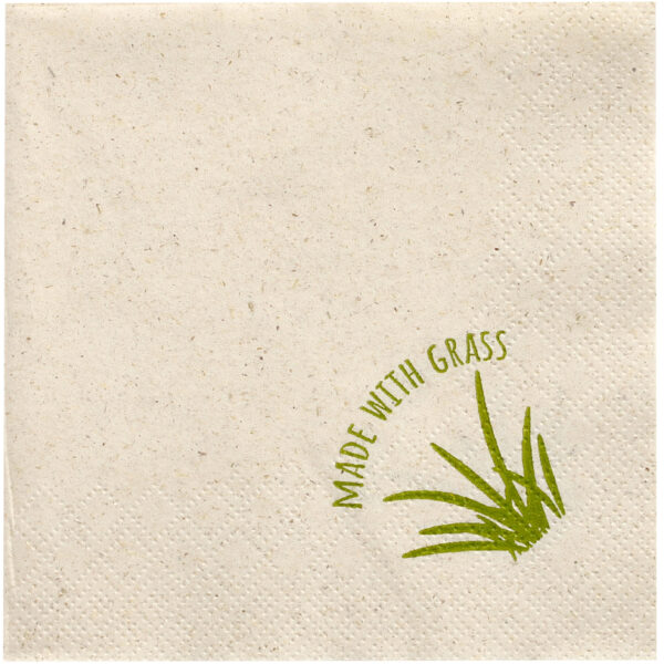 PAPSTAR Cocktail-servetten, 240 x 240 mm, 2-laags, naturel, 15% gras