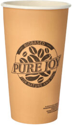 PAPSTAR kartonnen drinkbeker 'pure', 0,5 l, naturel