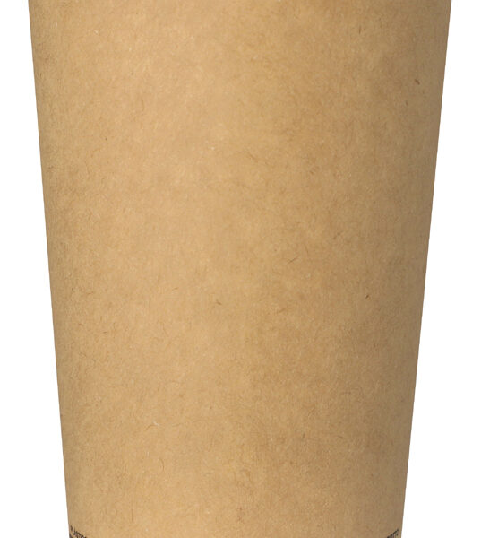 PAPSTAR kartonnen drinkbeker 'pure', 0,5 l, bruin