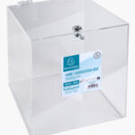 EXACOMPTA actiebox, van acryl, afsluitbaar, glashelder