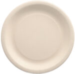 PAPSTAR bord van agrarische resten 'pure', rond, 230 mm, naturel