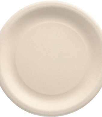 PAPSTAR bord van agrarische resten 'pure', rond, 230 mm, naturel