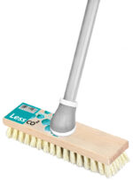 Peggy Perfect schrobborstel / luiwagen met steel 'LessCO2', hout, 240 mm