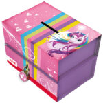 ROTH spaarpot 'Eenhoornportret', met magneet en slot